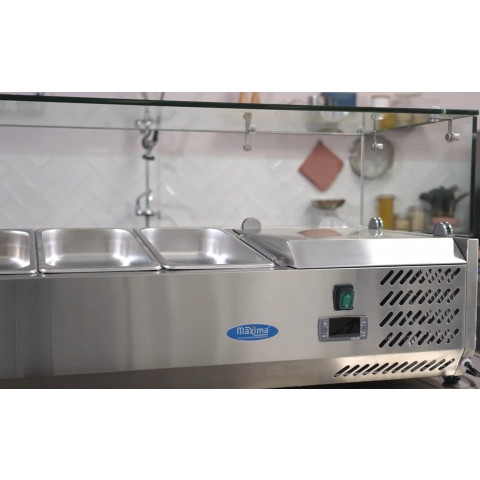 MAXIMA countertop refrigerated display 8xGN1/3 - 180cm