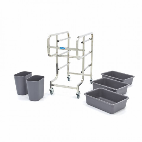 MAXIMA stainless steel trolley