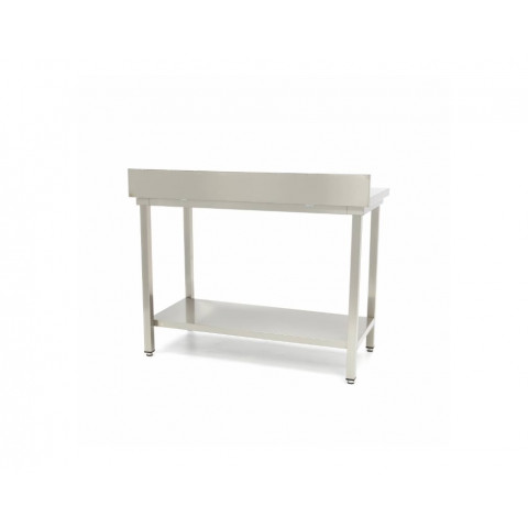 MAXIMA stainless work table with backsplash 1600x700