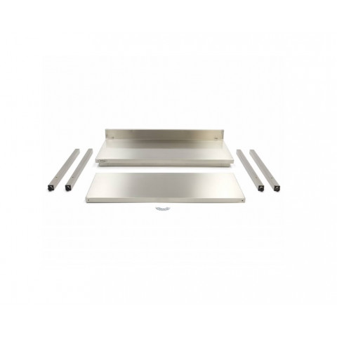 MAXIMA stainless work table with backsplash 1600x700