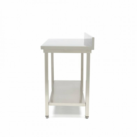 MAXIMA stainless work table with backsplash 1800x700