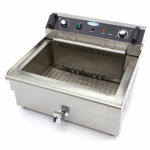 MAXIMA 30 liters electric fryer with drain tap