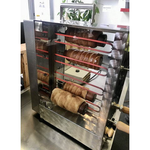 Electric chimney cake oven 8+8 baking wood