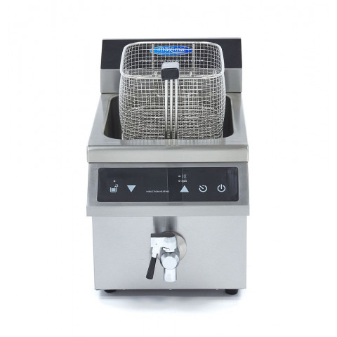 MAXIMA 8 liters induction fryer with drain tap