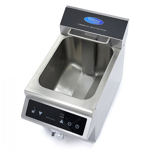 MAXIMA 8 liters induction fryer with drain tap