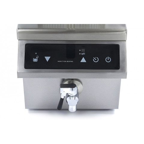 MAXIMA 8 liters induction fryer with drain tap