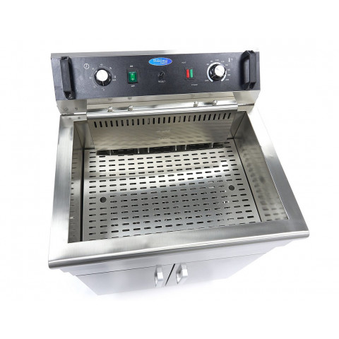 MAXIMA 30 liters fryer with drain tap and cupboard