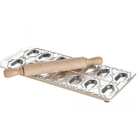 IMPERIA Tris Gli Speciali ravioli mould set with rolling pin