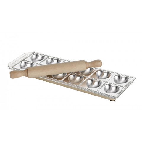 IMPERIA Tris Gli Speciali ravioli mould set with rolling pin