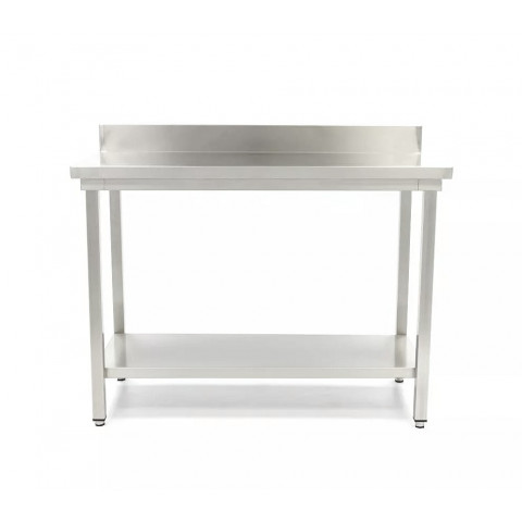 GAMMO stainless work table with backsplash 1200x600
