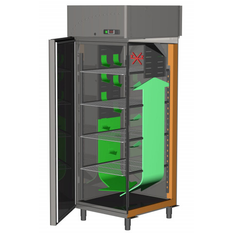 GAMMO industrial refrigerator with double glass doors 1300 liter