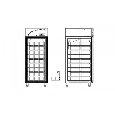 GAMMO ice cream storage freezer 770 liters