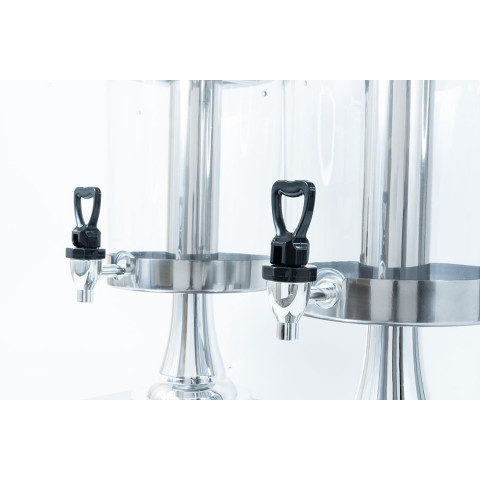 GAMMO coolable beverage dispenser with tap - 2x 8 liters