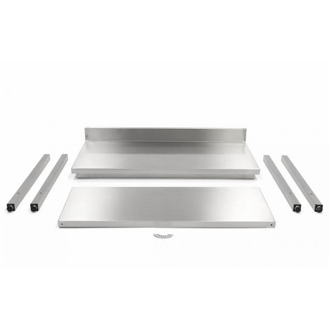 GAMMO stainless work table with backsplash 1000x700