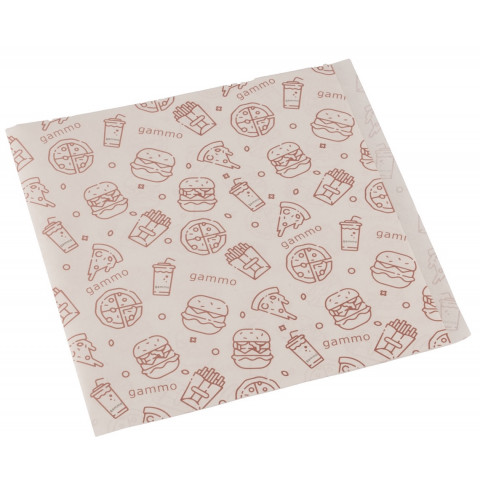 Grease proof paper bag - 2 sides open - 180x180 mm - 200pcs/box