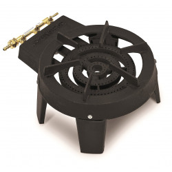 HORECATECH gas powered cast iron burner 3 rings - 8.6 kW