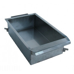 Scone fryer pan for 1-burner fryer - inox - with drain
