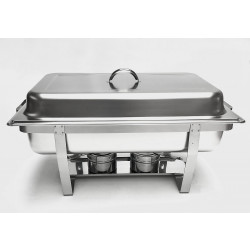 Chafing dish gastronorme 1/1 9 litres inox 63x35,5x27,3cm - RETIF