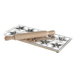 IMPERIA Ravioli stelline ravioli mould with rolling pin - 10 sections