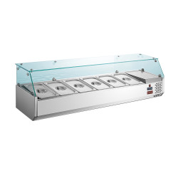 GAMMO countertop refrigerated display 150cm - 6xGN1/3