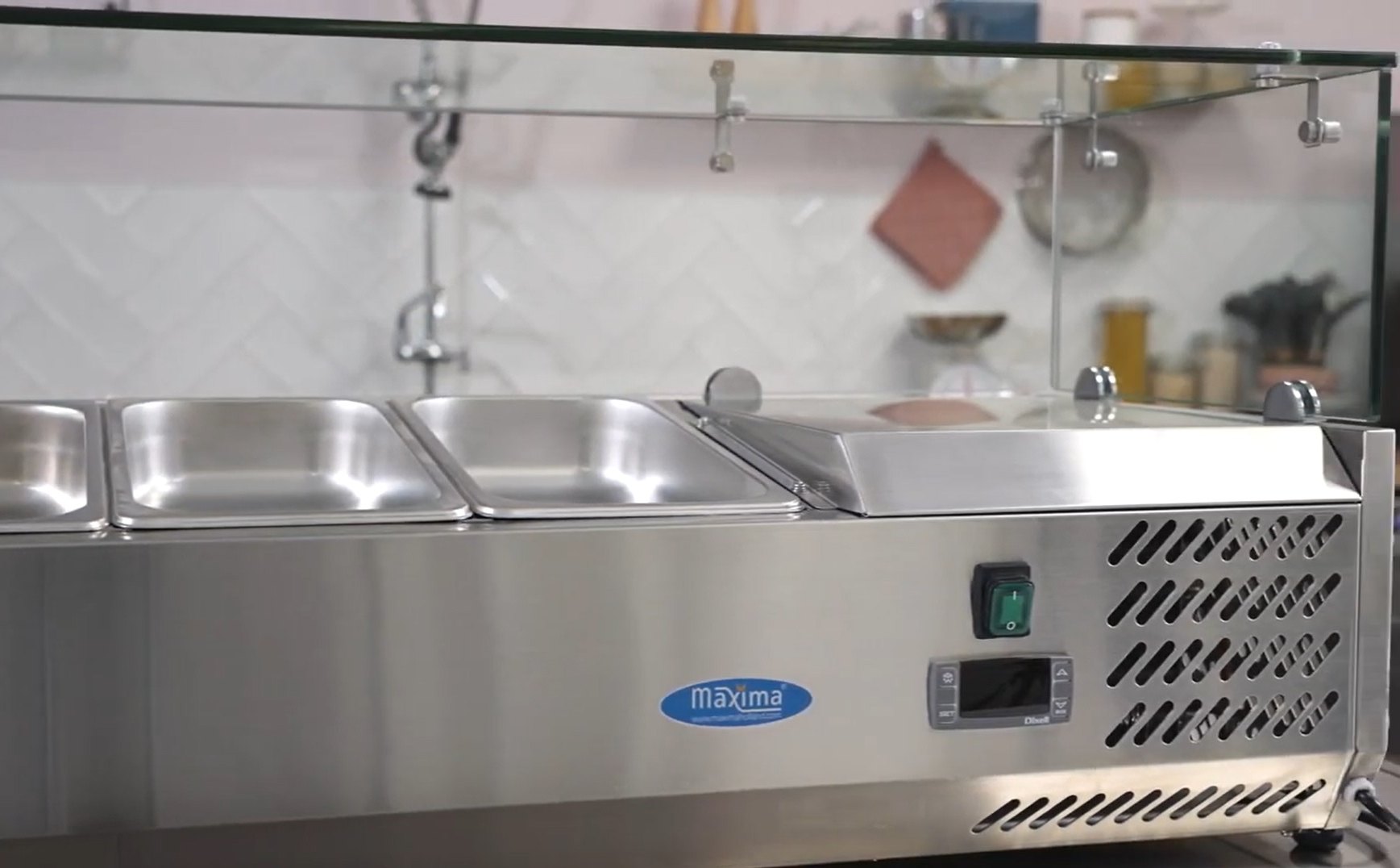 MAXIMA countertop refrigerated display 8xGN1/3 - 180cm