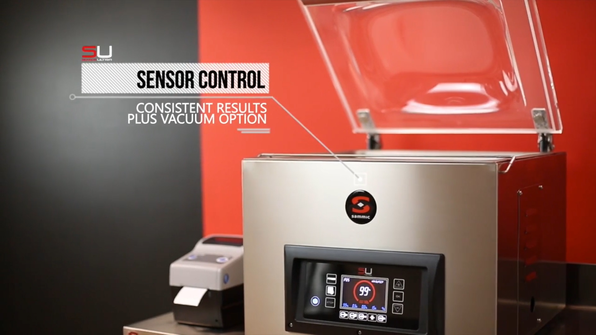 SAMMIC SU-420GP vacuum sealer with shielding gas option