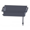 Scone and donut fryer with stainless steel pan and drain - 6 burners gas