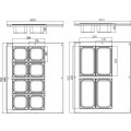 MAXIMA 67L refrigerated tabletop salad bar