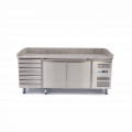 MAXIMA pizza counter with 2 doors 7 drawers