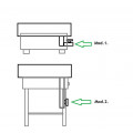Scone fryer pan for 3-burners fryer - steel - with drain