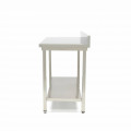 MAXIMA stainless work table with backsplash 1400x700