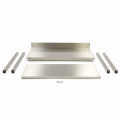 MAXIMA stainless work table with backsplash 1400x700