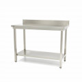 MAXIMA stainless work table with backsplash 1600x700