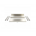MAXIMA stainless work table with backsplash 1600x700