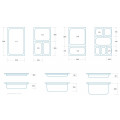 MAXIMA GN 1/3 perforated container 150 mm deep