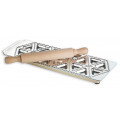 IMPERIA Tortelli classici ravioli mould with rolling pin - 18 sections