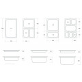 GAMMO GN 1/2 perforated container 20 mm deep