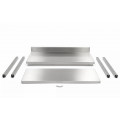GAMMO stainless work table with backsplash 1200x700