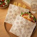 Grease proof paper bag - 2 sides open - 180x180 mm - 200pcs/box