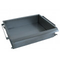 Scone fryer pan for 4-burners fryer - inox - with drain