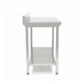 GAMMO stainless work table with backsplash 1800x600