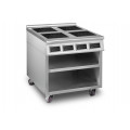 HORECATECH induction cooker with 4 zones + cupboard