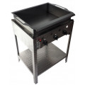 Scone and donut fryer with drain - 3 burners gas