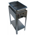 Scone and donut fryer with stainless steel pan and drain - 1 burner gas